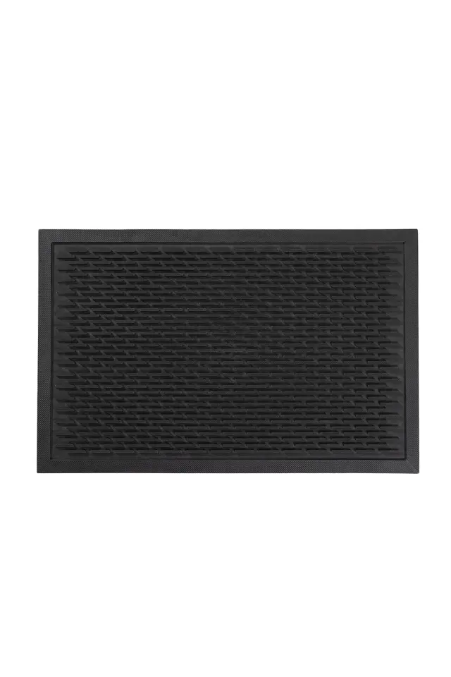 Stewehome Πάτος εξωτερικής πόρτας από pvc Μαύρο 45x70x10 cm 2
