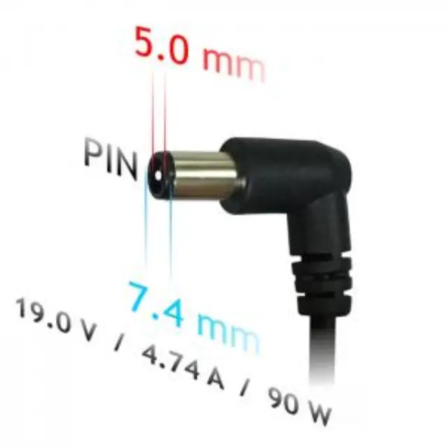 Τροφοδοτικό για laptop HP, 19V/4.74A, 90W, με βύσμα 7.4x5mm. 3