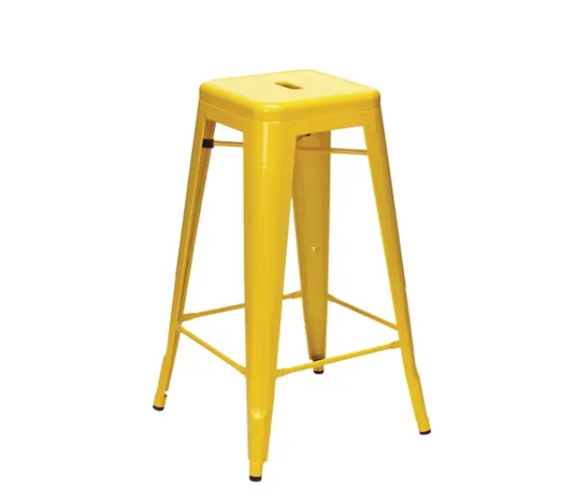 Σκαμπώ Bar RELIX Μέταλλο Κίτρινο 43x43 H.76cm