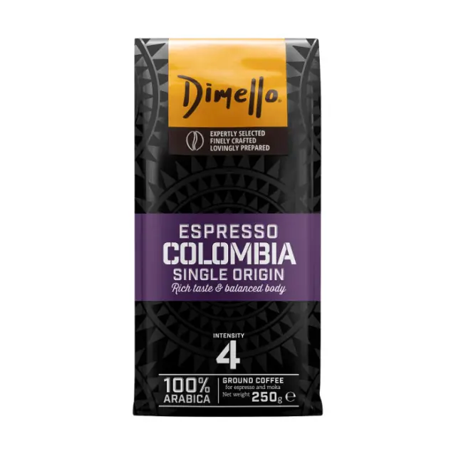 Dimello Καφές Espresso Colombia 250gr Αλεσμένος