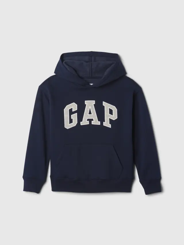 Παιδικό Φούτερ με Κουκούλα και Λογότυπο blue - XXL