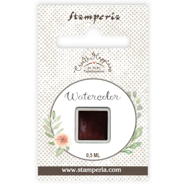 Παστίλια ακουαρέλας 0,5ml Stamperia, Crimson 2
