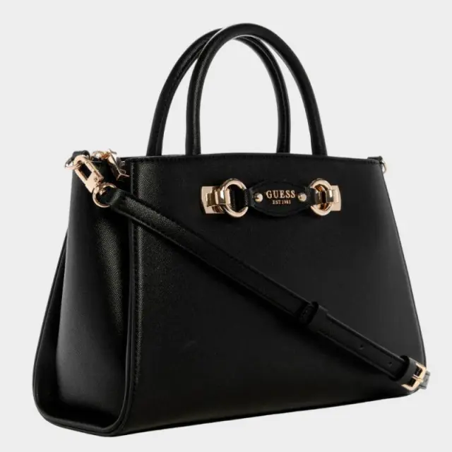 Guess - Γυναικεία Τσάντα Ώμου/Χειρός Mimina HWBG8015060-BLA Μαύρο 2