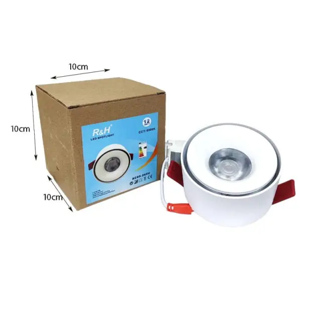 R&H LED λάμπα σποτάκι θερμός φωτισμός 12W 4000K 85-265V - LED Spot Light 0114053 2
