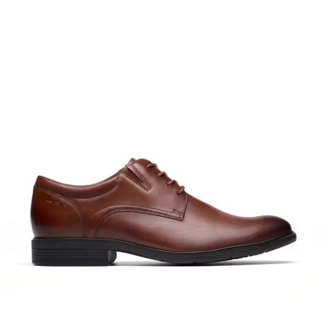 Clarks Steadwell Lace Dark Tan Dark Tan Leather 2