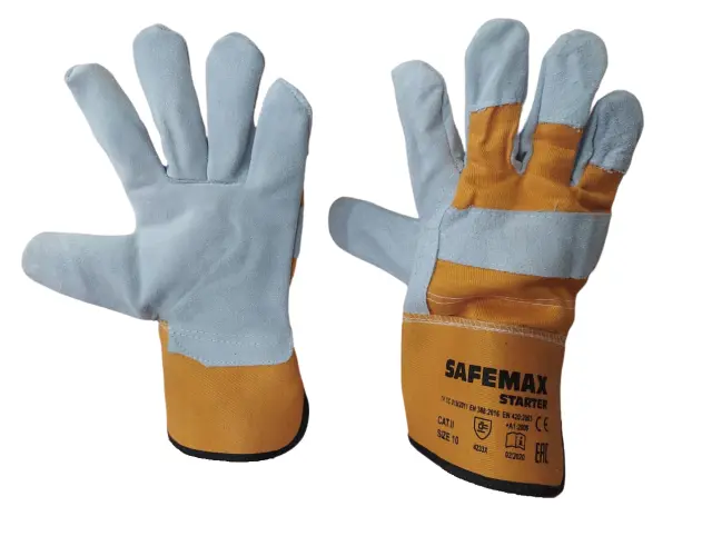 Γάντια δερματοπάνινα Safemax Starter SF0010 2