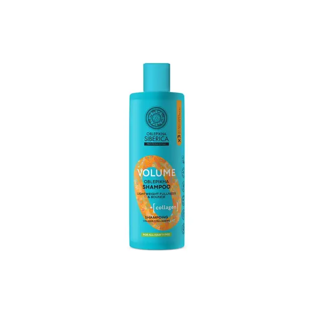 Natura Siberica Oblepikha Volume Σαμπουάν Ενίσχυσης Όγκου με 3x Ιπποφαές & Κολλαγόνο 400 ml