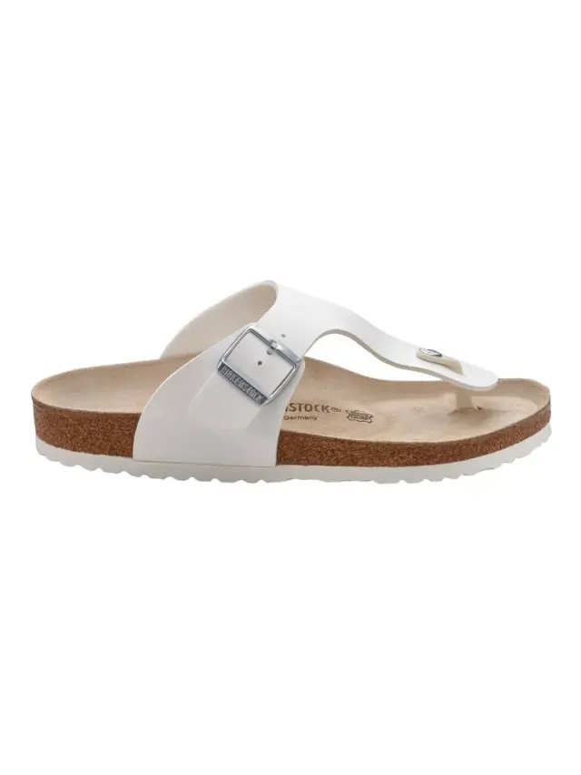 Birkenstock Σαγιονάρες Unisex Birko-Flor(ανθεκτικό υλικό της Birkenstock-επιτρέπει την επαφή με το νερό) Άσπρο BIR/RAMSES 044731 WHITE B- 3