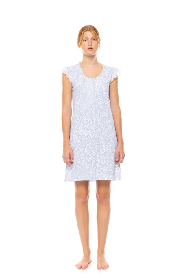 S1500 - Type - NIGHTGOWN ICE BLUE FLEUR