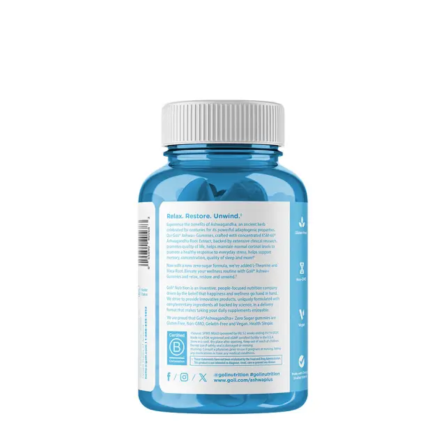 Goli Zero Sugar Ashwagandha Gummies 3