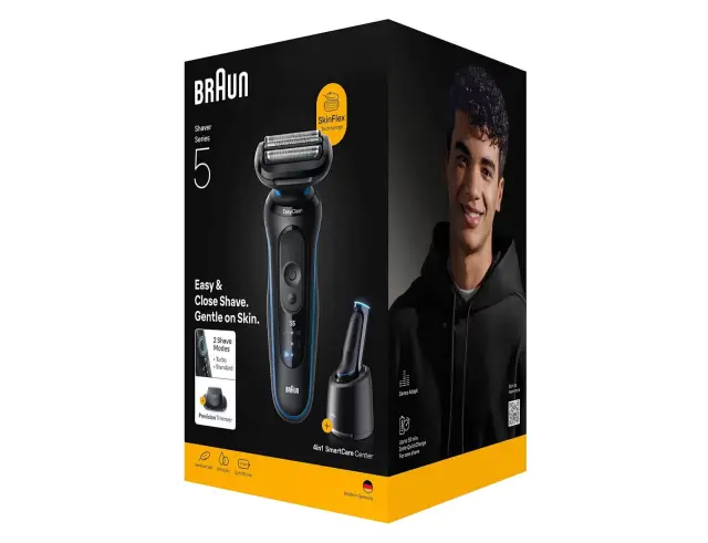 Επαναφορτιζόμενη Ξυριστική Μηχανή Braun Series 5 52-B7200cc με SmartCare Center και 1 εξάρτημα 52-B7200cc 2