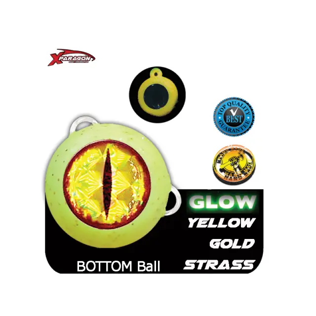 X-PARAGON BALL BOTTOM 140gr Glow Blue - Green Strass 2