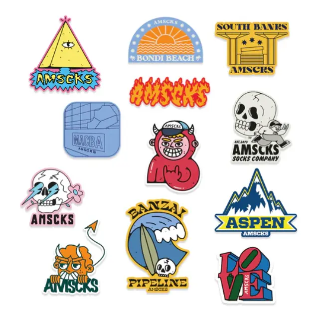 American Socks Travel Sticker Pack Αυτοκόλλητα Streetwear 2