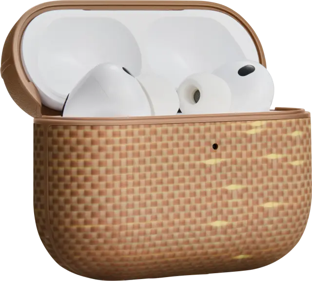 Pitaka Aramid Fiber Magnetic Case, Golden Glint - AirPods Pro 3