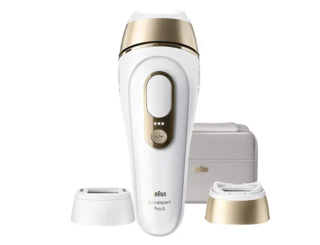 Αποτριχωτική Μηχανή IPL Braun Silk Expert Pro 5 PL5210 με 3 λειτουργίες, 2 κεφαλές και θήκη μεταφοράςPL5210