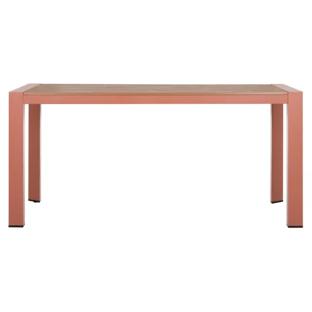 Τραπέζι εξωτ.χώρου Goya αλουμίνιο ΣE Terracotta & Polywood 160x80x75 εκ. 3