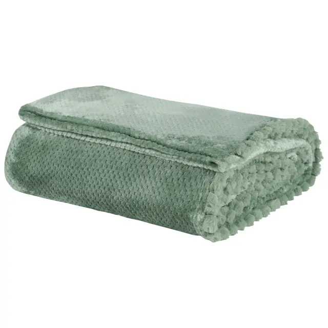 Κουβέρτα 220x240 Υπέρδιπλη 330gsm Das Home 1184 Dark Mint 100% Πολυέστερ 2