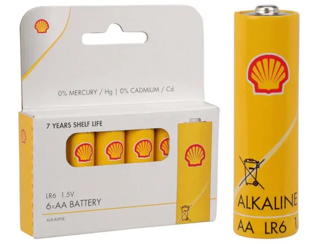 Αλκαλικές μπαταρίες SHELL C31300320 - LR6/AA - 6 τεμάχια C31300320