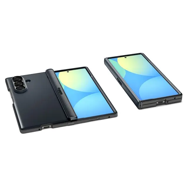 Spigen Slim Armor Pro MagSafe, metal slate - Samsung Galaxy Z Fold7 3