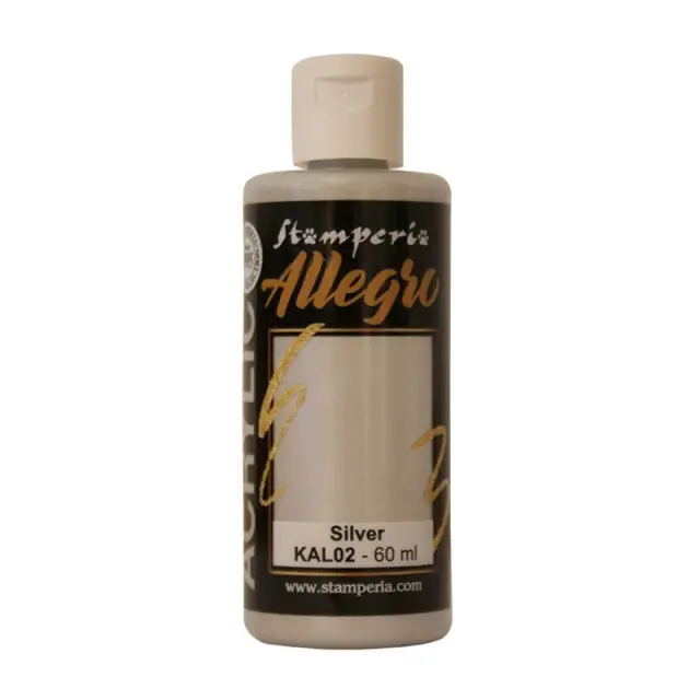 Χρώμα ακρυλικό Allegro 59ml, Metallic silver