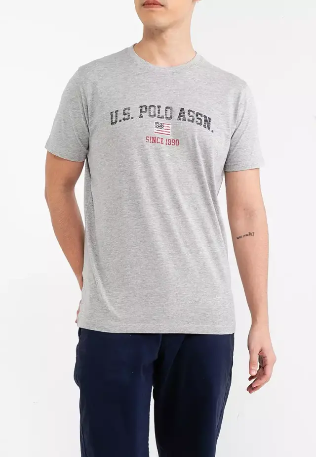 U.S. Polo Assn. - Ανδρικό T-shirt Mick Regular Fit 61504-49351-188 Γκρι - 2XL
