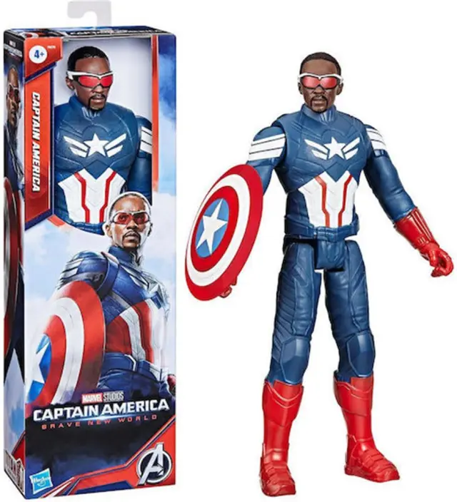 Φιγούρα Δράσης Brave New World - Titan Heroes Captain America 30εκ. / F9276 (Hasbro)