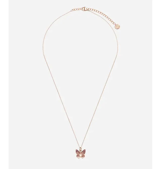 Κολιέ ALVIERO MARTINI 1A CLASSE Papillons necklace 1698714 Ροζ Χρυσό 3