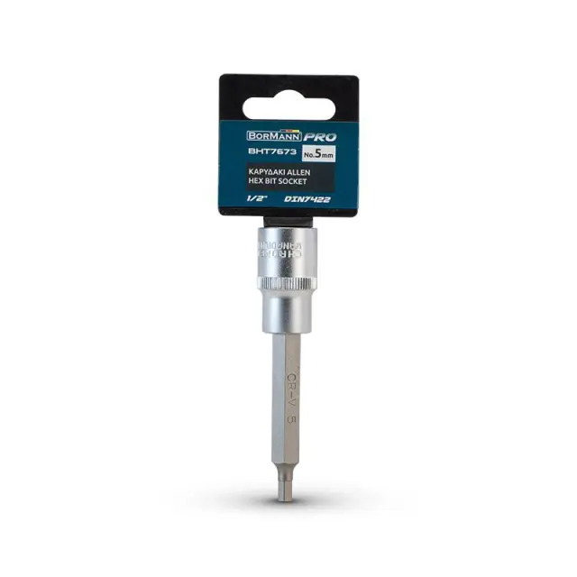 Bormann Pro BHT7674 Καρυδάκι allen 1/2", DIN 7422, Νο.6 (048886) 2