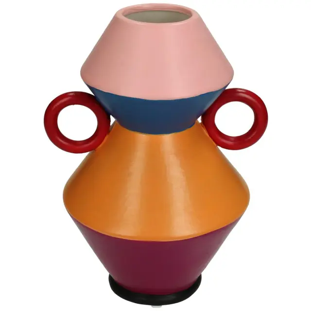 Βάζο Πολύχρωμο Πορσελάνη 15.7x13.8x21.3cm