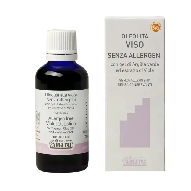 ARGITAL Allergen Free Soothing Violet Oil - Φυσικό Υποαλλεργικό Έλαιο Προσώπου για Ευαίσθητη Επιδερμίδα, 50ml