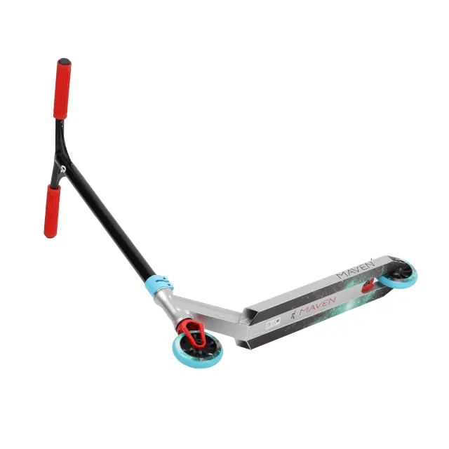 AO SCOOTERS Maven 2022 Pro Scooter Silver/Teal 2
