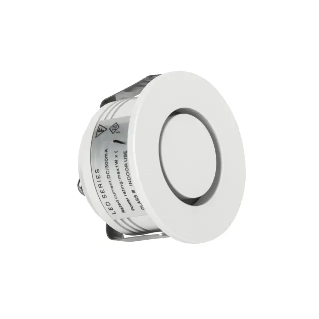 Round VK/04225/W/W Χωνευτό φωτιστικό νυκτός led λευκό Άσπρο