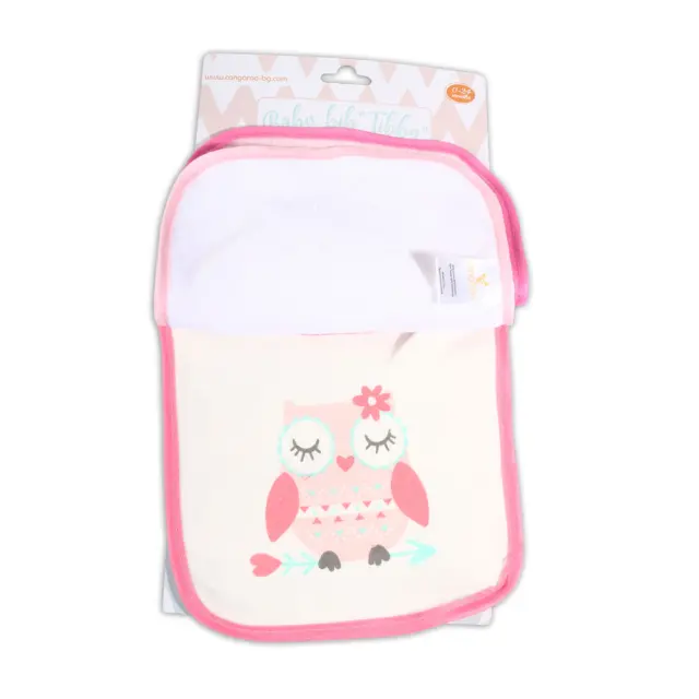 Cangaroo Βρεφική Σαλιάρα Σετ 3 τμχ Tibby Pink 3800146264024 3