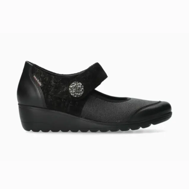 Mephisto Μπαρέτες Γυναικείο δέρμα/δέρμα Nubuck Μαύρο MEP/BATHILDA BLACK