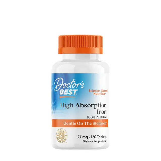 Doctor's Best High Absorption Iron 27 mg