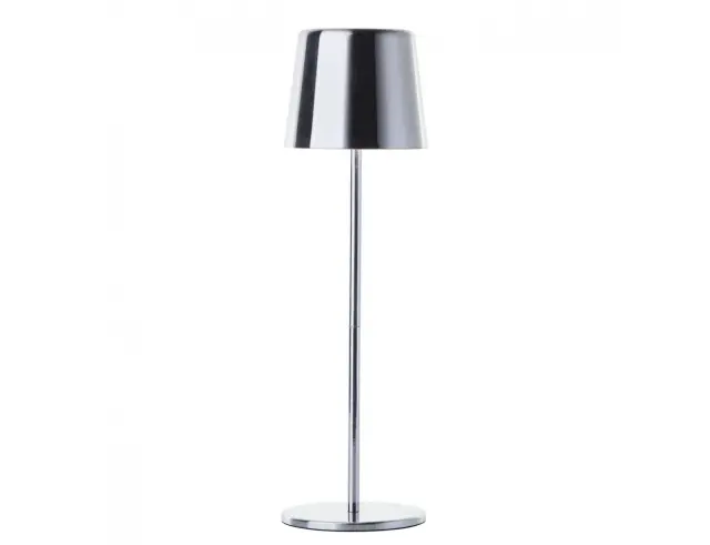 Επιτραπέζιο φωτιστικό LED Brilliant Xaana με μπαταρία, USB, ισχύ 4W και διαστάσεις 11x11x37cm - Ασημί