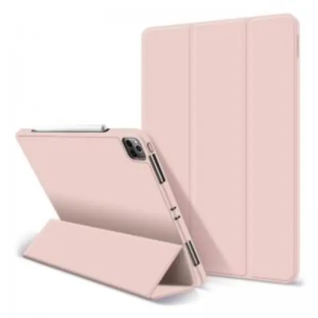 Θήκη Flip Smart inos Apple iPad Pro 12.9" (2021) με TPU & SC Pen Ροζ N56256 2