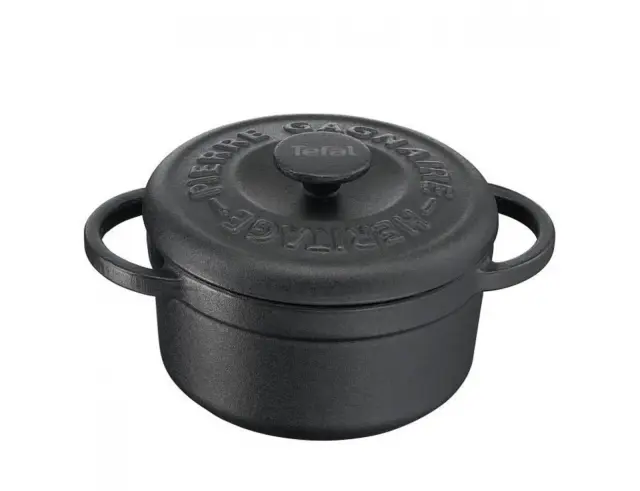 Σετ Mini Κατσαρόλες Tefal Pierre Gagnaire Heritage από μαντέμι, με διάμετρο 10cm και χωρητικότητα 0.3lt - 4 Τεμάχια - Black E223S4 3