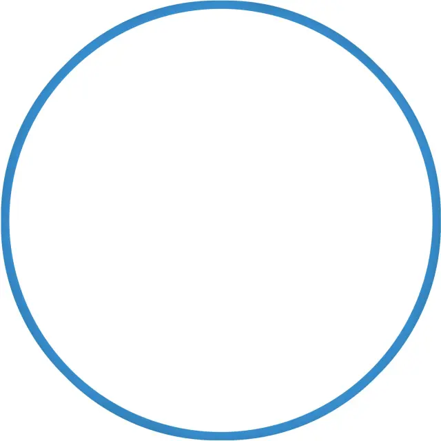AMILA Χούλα-Χουπ HQ 60cm - Φ19mm - 230gr, Μπλε (98805)