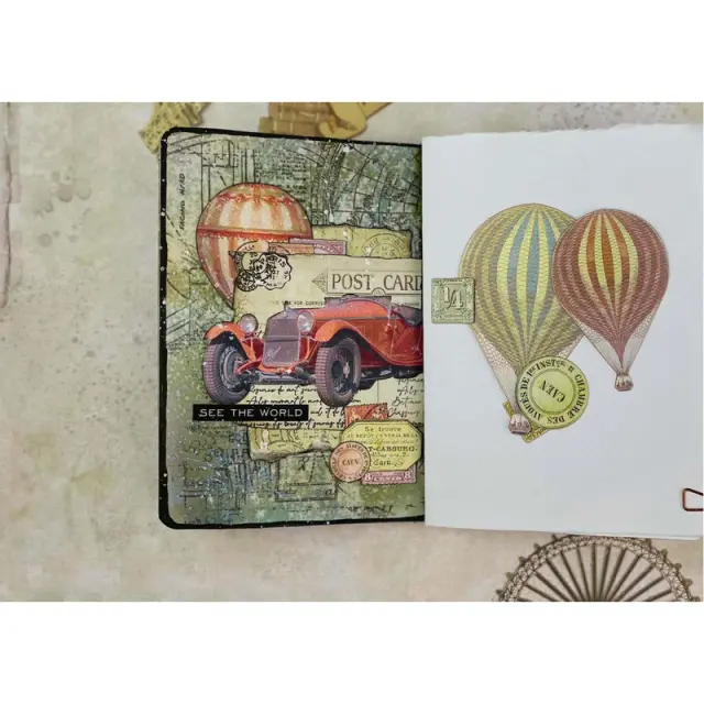 Σετ 10 Χαρτιά Scrapbooking Stamperia Διπλής Όψης - Around the World - 30x30cm 3