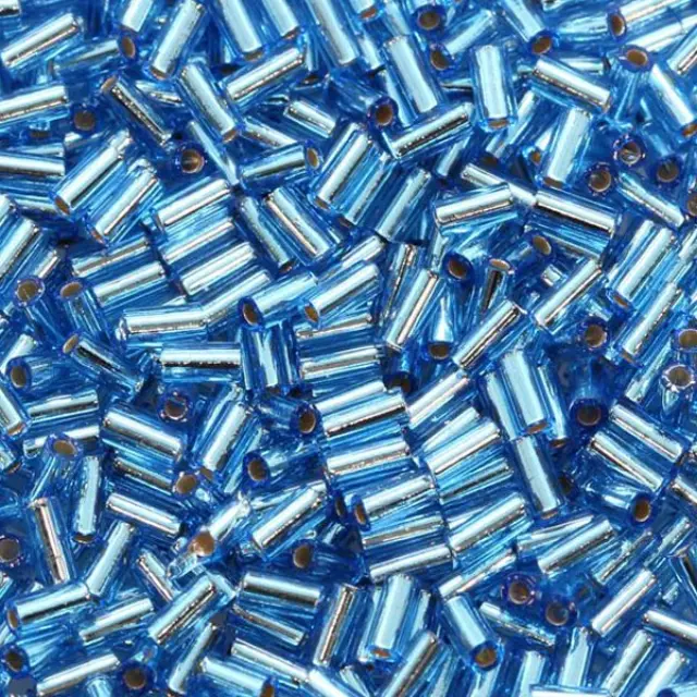 Χάντρα Miyuki Glass Bugles - 019 - Silver Lined Sapphire 3mm - 10gr
