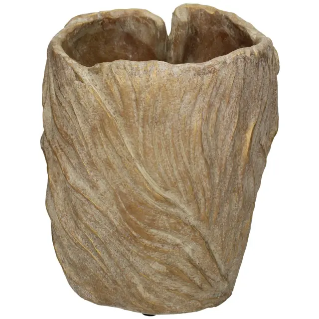Κασπώ Μισό Πρόσωπο Χρυσό Τσιμέντο 19.5x19x16.5cm 2