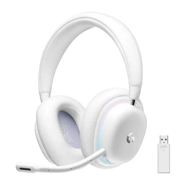 Logitech G735 Gaming Headset White (981-001083) (LOGG735WH)