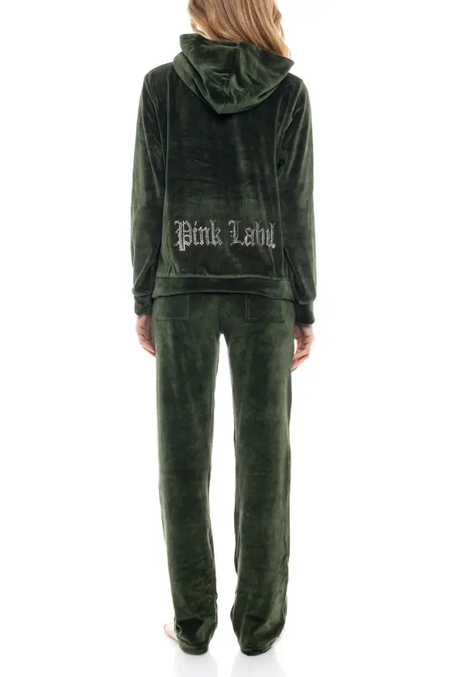 W1000 - Oil Green - TRUCKSUIT VELVET PINK LABEL - S