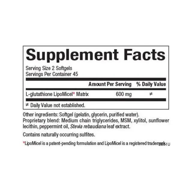 Natural Factors Glutathione LipoMicel Matrix 300 mg 2
