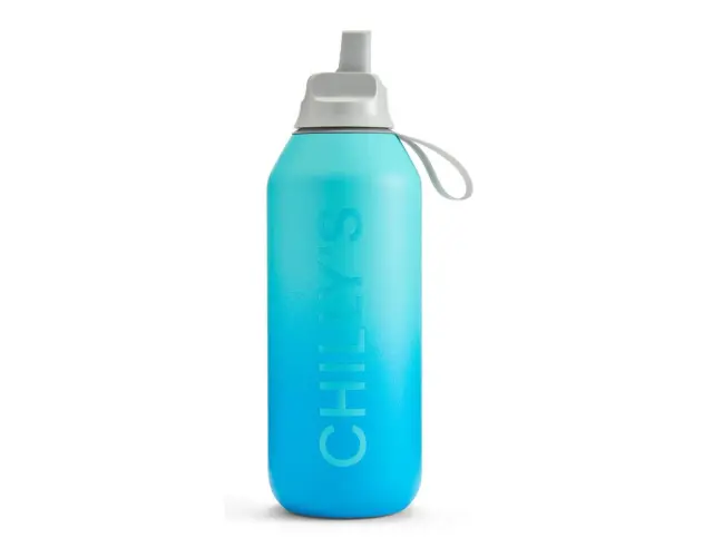Μπουκάλι Θερμός Series 2 Flip Ombre Chilly's με πτυσσόμενο καλαμάκι, χωρητικότητα 500ml και διατήρηση θερμοκρασίας 24h κρύο - Aurora