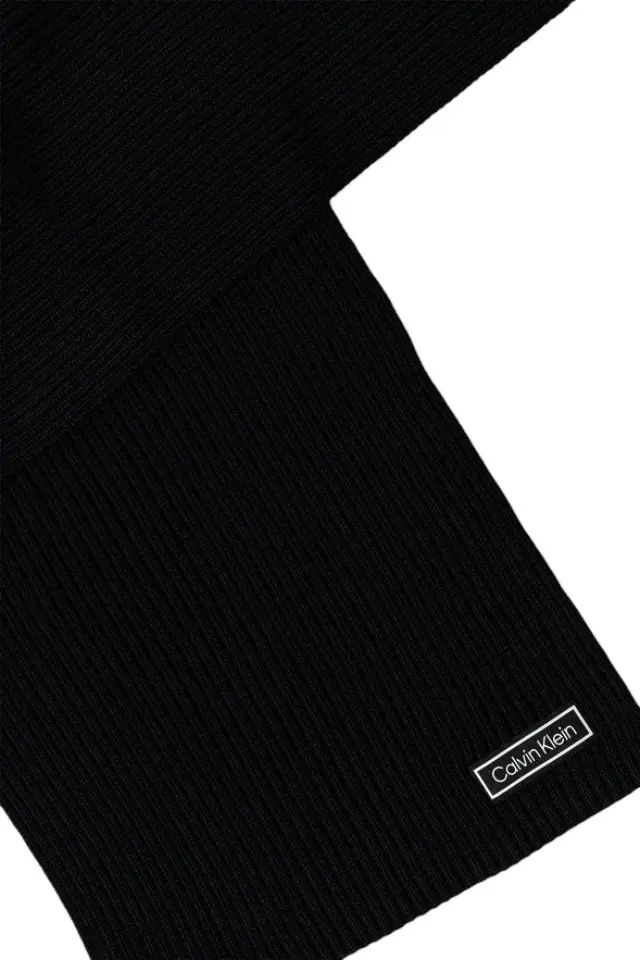 Unisex Κασκόλ Calvin Klein LV04D8055G-UB1 Μαύρο Μαύρο - One Size 2