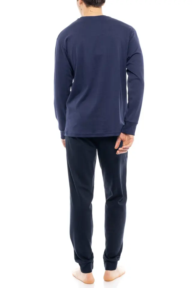 WN-M122 - Indigo Blue - PIJAMA T-SHIRT SKI NOS 3