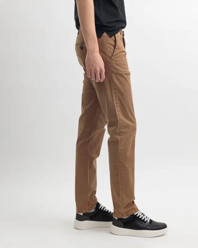 Devergo Ανδρικό Chinos Παντελόνι 1016 – Camel - 40 2