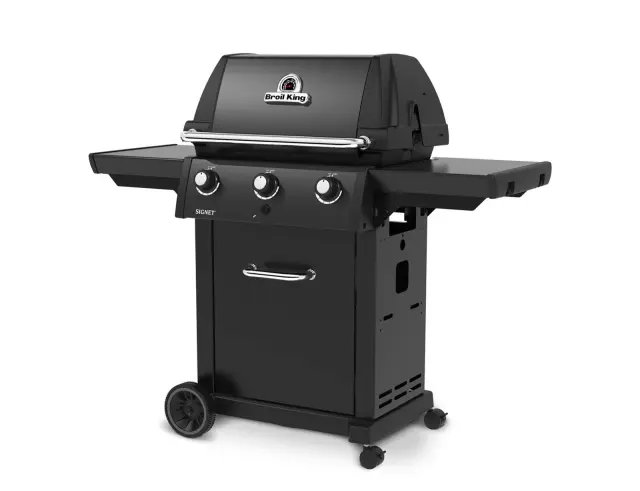 Ψησταριά Υγραερίου Broil King Signet 320 Shadow με μαντεμένια σχάρα, θερμόμετρο, ισχύ 11.4kW και διαστάσεις 145x59x149cm9468-53SDW 2